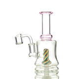 6" Water Pipe with Reversal Art Shower and 14mm Male Banger