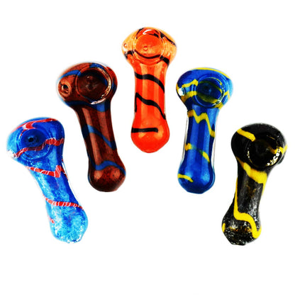 2.5" Color Frit Hand Pipe Spoon Approx 40g - LA Wholesale Kings