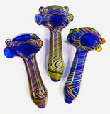 4.5" American Hand Pipe Spoon Swirling Art - LA Wholesale Kings