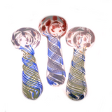 4.5" Color Spiral Design Hand Pipe - LA Wholesale Kings