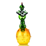 10" Peacock Art Water Pipe Bong Bowl Attached - LA Wholesale Kings