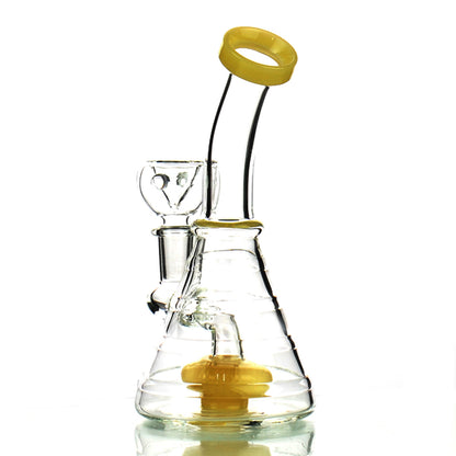 6" Bong Ring Body Conical with Round Perc and 14mm Male Bowls - LA Wholesale Kings