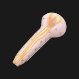 4.5" Hand Pipe Double Glass Slime Frit Dot Art Spoon - LA Wholesale Kings