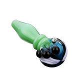4.5" American Color Tube Double Ring Hand Pipe Spoon - LA Wholesale Kings
