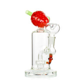 8" Strawberry Water Pipe With Shower and 14mm Male Bowl - LA Wholesale Kings