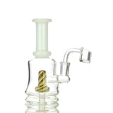 6" Water Pipe with Reversal Art Shower and 14mm Male Banger
