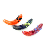 5" Color Frit Moon Hand Pipe