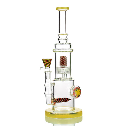 12" Reversal Art with -Line Perc and Matrix Shower, Reversal 14mm Male Bowl