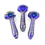 4.5" American Hand Pipe Honeycomb Art Head with Spiral Design - LA Wholesale Kings