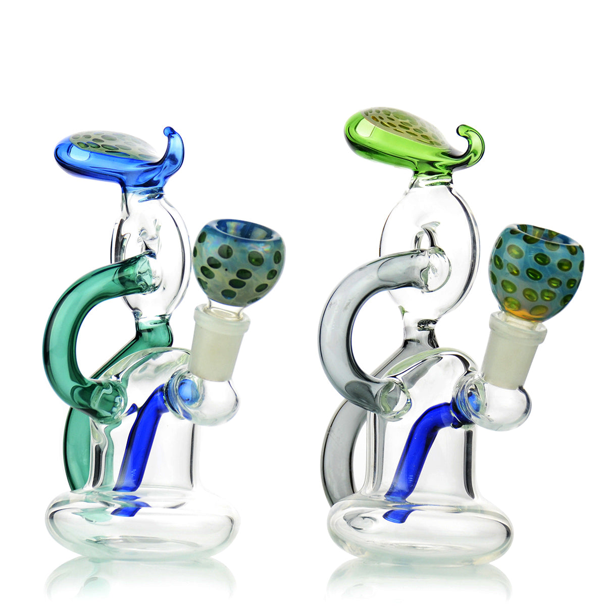 7" Recycler Fancy Mouth Design 14mm Male Bowl Included Approx 200 Grams - LA Wholesale Kings
