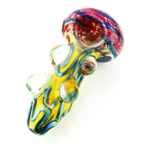 5" Gold Fume Glass with Knockers 200G and Frit Glass Art