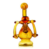 8" Recycler in Full Color Tube Twisting Art 14mm Male Bowl - LA Wholesale Kings