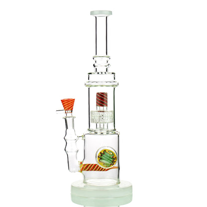 12" Reversal Art with -Line Perc and Matrix Shower, Reversal 14mm Male Bowl