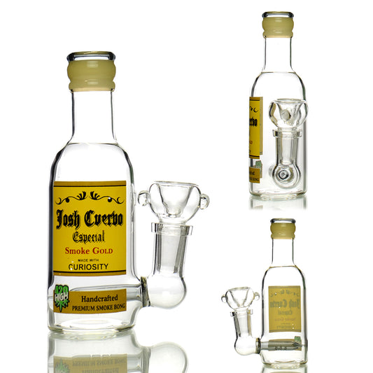 5" Liquor Shot Bottle Josh Cuerbo with 14mm Male Bowl