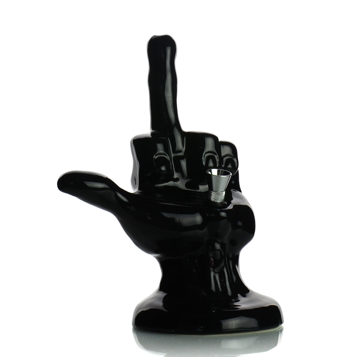 7" Ceramic Middle Finger Hand Pipe - LA Wholesale Kings