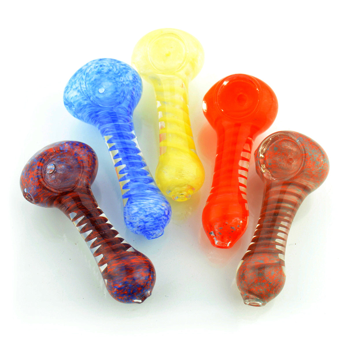 3" Hand Pipe Spiral Design - LA Wholesale Kings