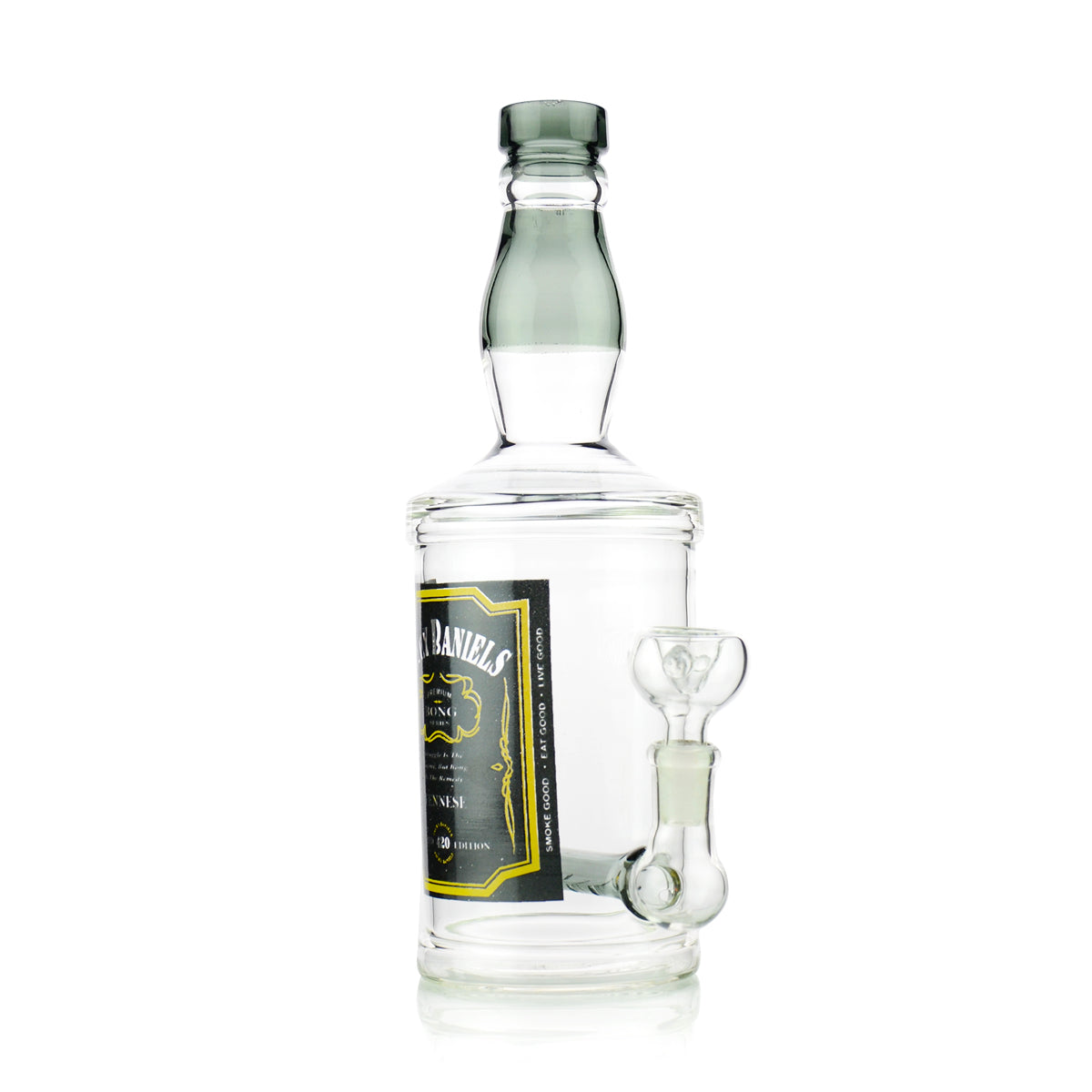 10" Smoke Liquor Bottle Jacky Water Pipe 14mm Male Bowl Included - LA Wholesale Kings