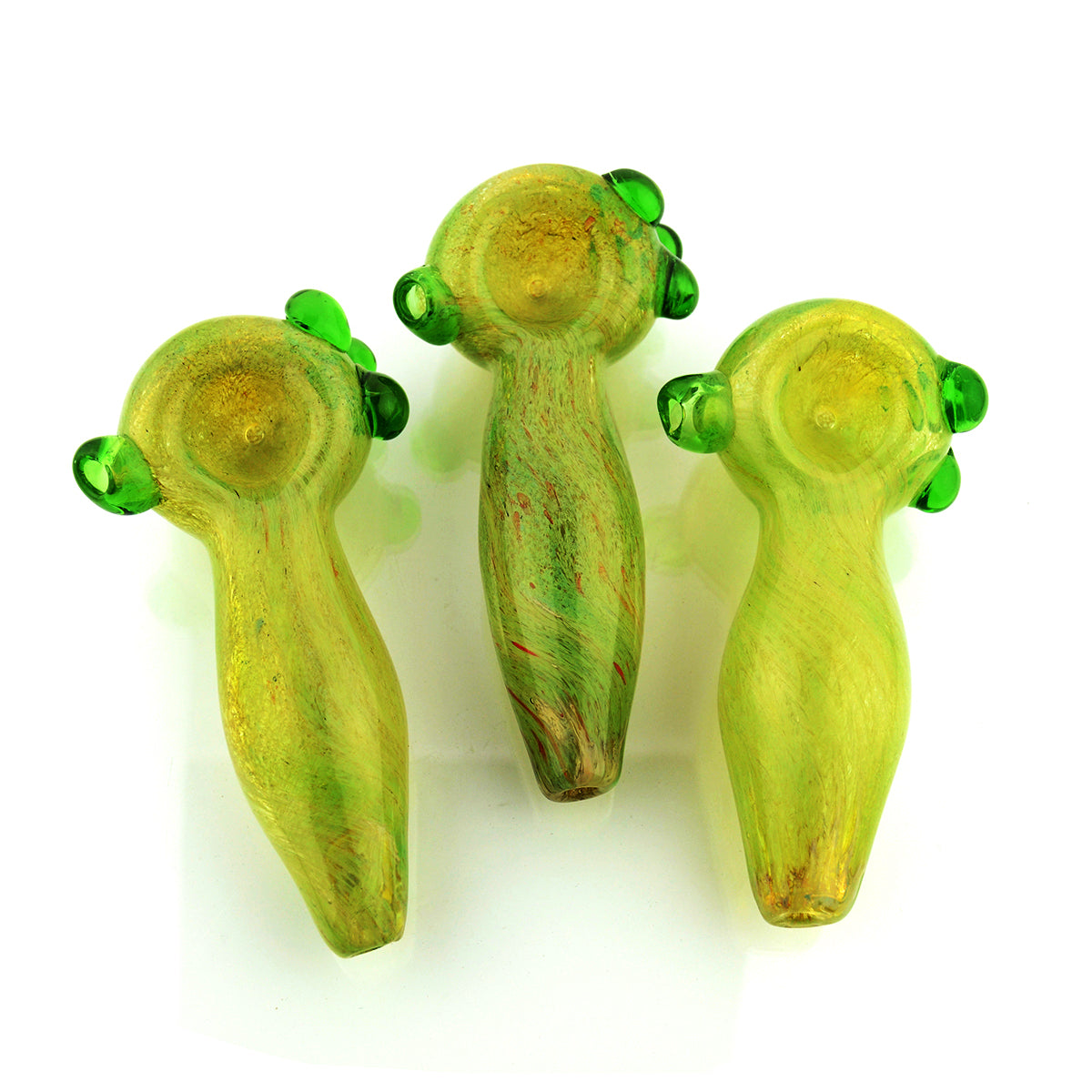 4.5" Green Marble Spoon Hand Pipe - LA Wholesale Kings