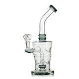 10" Water Pipe with Ice Punches and Round Perc Shower 14mm Male Included - LA Wholesale Kings