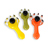 5" Claw Hand Pipe Color Frit Art - LA Wholesale Kings