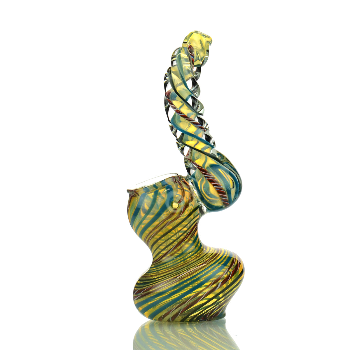 5" Sherlock Bubbler Swirling Art with Twisted Mouth Design - LA Wholesale Kings