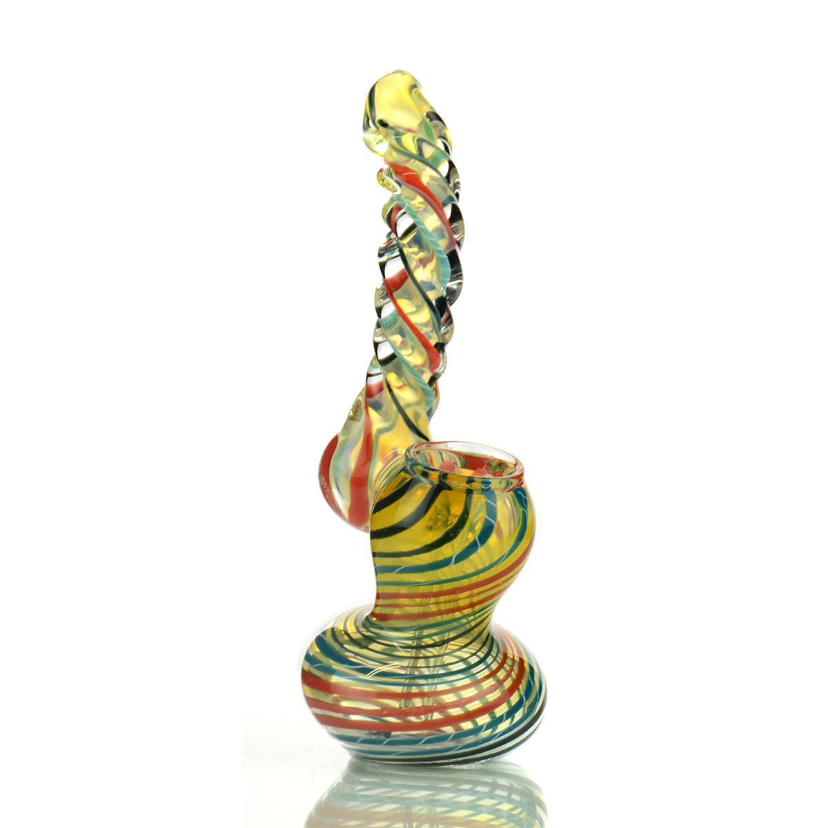 5" Sherlock Bubbler Swirling Art with Twisted Mouth Design - LA Wholesale Kings
