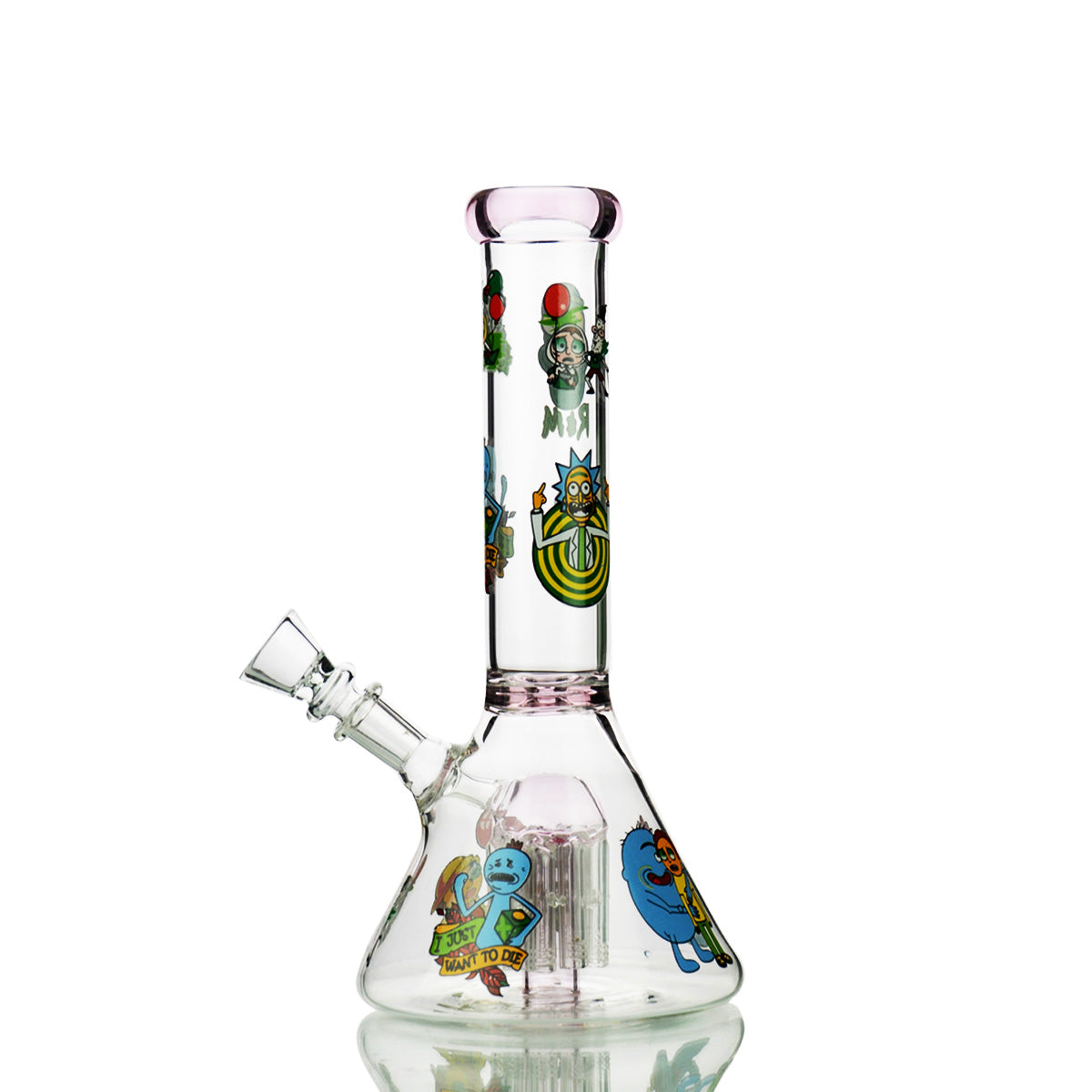 10" Ricky Beaker with Tree Chamber and 14mm Male Bowl - LA Wholesale Kings