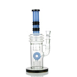 12" Donut Perc Water Pipe with 18mm Male Bowl - LA Wholesale Kings