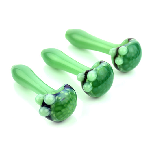 4.5" Hand Pipe American Spoon Honeycomb Dichro Art