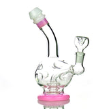 7" Ice Punch Art Slime Bong Glass with 14mm Male Bowl