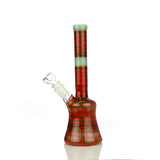 9.5" Bong with Fancy Rod Color Art 14mm Male Bowl