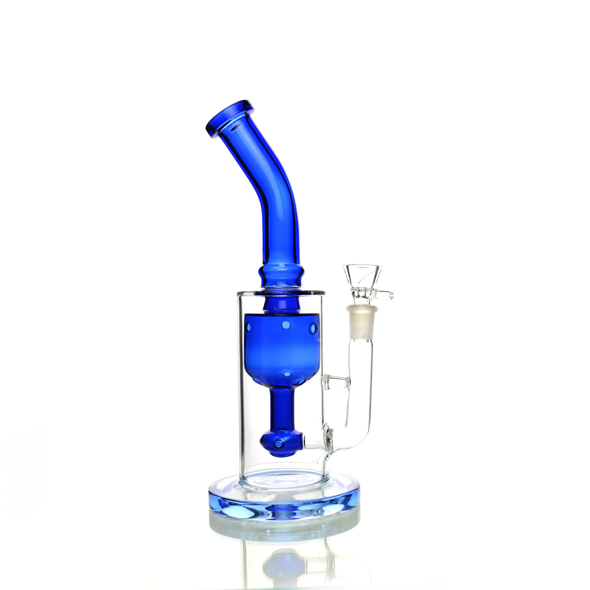 10" Water Pipe with Dome Shower and 14mm Male Bowl