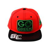 Snapback "Go Green" Hat Embroidered