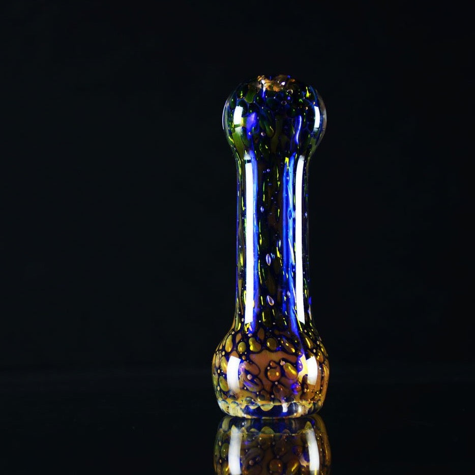 3" CHILLUM DOUBLE GLASS FANCY HEAVY - LA Wholesale Kings