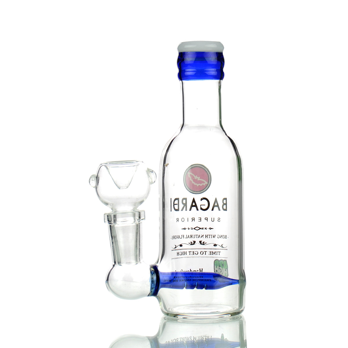 5" Bagardi Shot Liquor Bottle 14mm Male Bowl