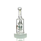 8" Happy Fumes Glass Brand Water Pipe with Mushroom Shower and 14mm Male Bowl