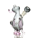 6" Penguin Bong Color Tube Glass with 14mm Male Bowl