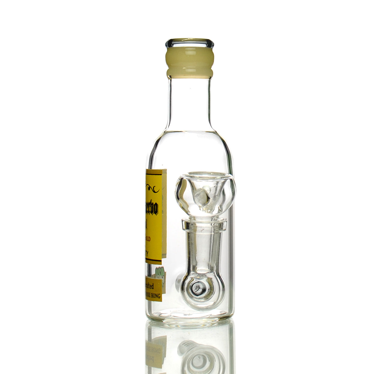 5" Liquor Shot Bottle Josh Cuerbo with 14mm Male Bowl