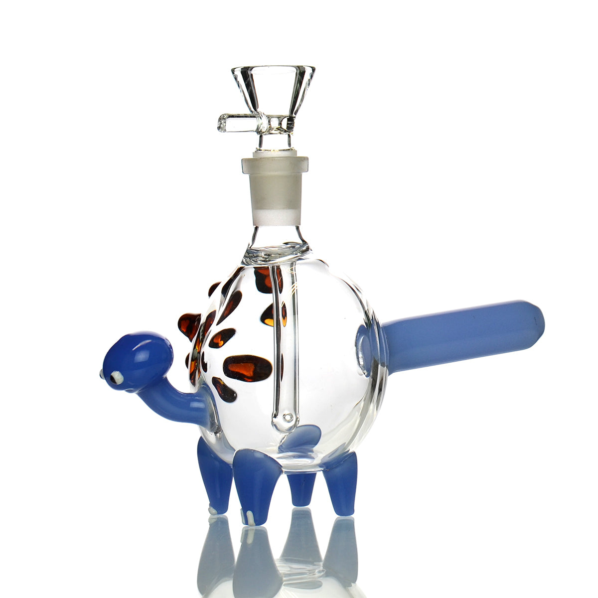 6" Turtle Water Pipe with 14mm Male Bowl