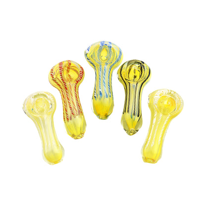 2.5-Inch Silver Fume Glass Hand Pipe