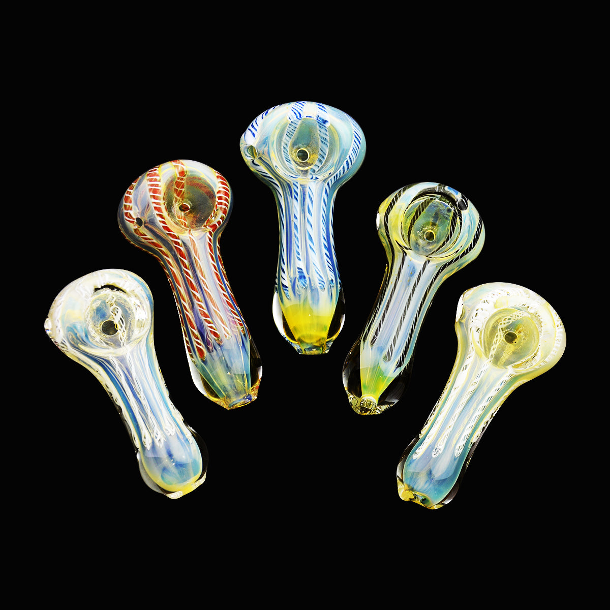 2.5-Inch Silver Fume Glass Hand Pipe