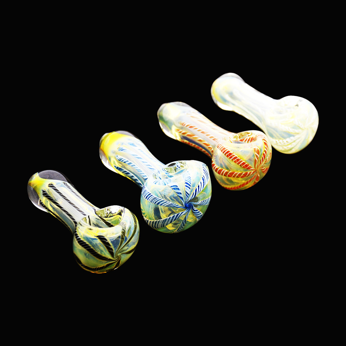 2.5-Inch Silver Fume Glass Hand Pipe