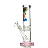 10" Weed and Skate Straight Shooter with Honeycomb Perc and 14mm Male Bowl