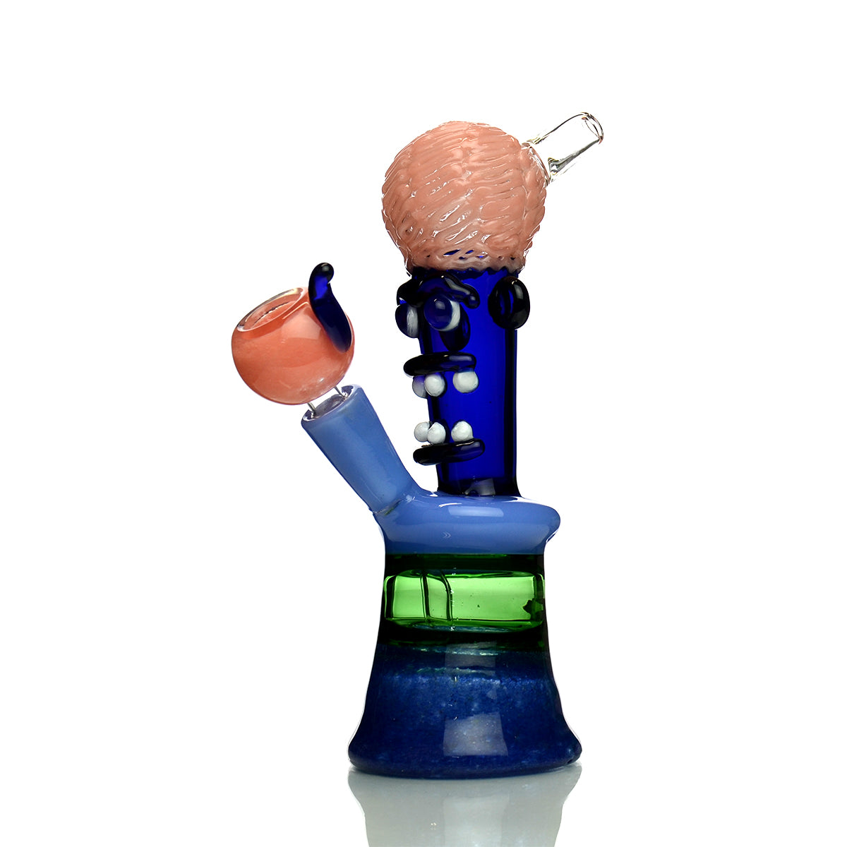 9" Mind Game Water Pipe Art with 14mm Male Bowl