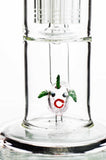 14" Water Pipe with Tree Shower and Fish Perc - LA Wholesale Kings