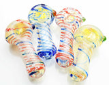 2.5" Hand Pipe Color Twisting Art Spoon - LA Wholesale Kings