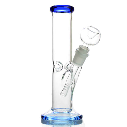8" Straight Shooter Color Base and Mouth Down Stem 14MM Bowl APROX 300 Grams - LA Wholesale Kings