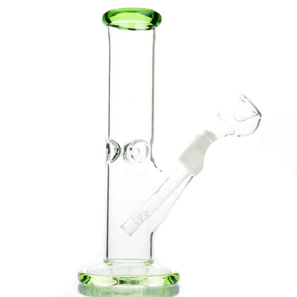 8" Straight Shooter Color Base and Mouth Down Stem 14MM Bowl APROX 300 Grams - LA Wholesale Kings