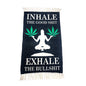Handloom Printed Inhale Good Shit Doormat - Size - 2ft x 3ft