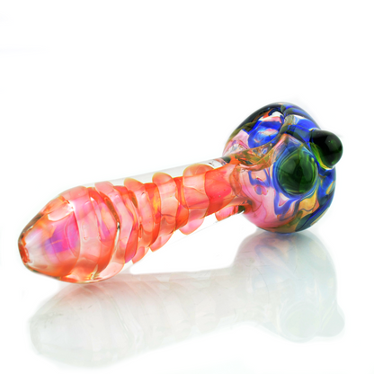4.5" Gold Fume Swirling Glass Art Approx 155g - LA Wholesale Kings